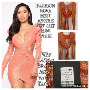 Fashion Nova Best Angels Mini Cutout Dress